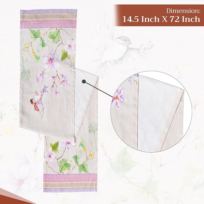 Maison d' Hermine Table Runner 100% Cotton 14.50" x 72" | Table Runners 72 - Image 4