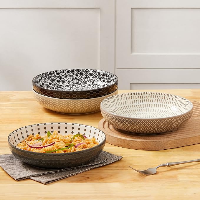 Signature Housewares 36 OZ Shallow Dinner Bowls/Deep Plates Perfect - Image 6