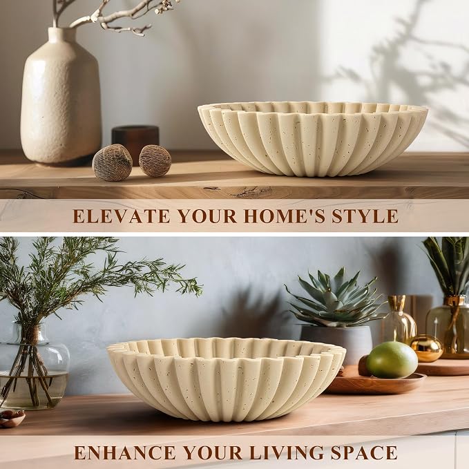 Large Decorative Bowl, Modern Handicraft Bowls - Image 6