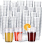 Meanplan 100 Pack Plastic Reusable Drinking Glasses Restaurant Grade 8 oz by Meanplan