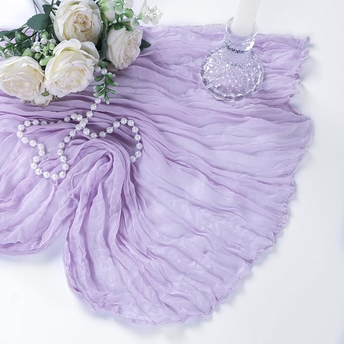 12 Pack Lilac Purple Cheesecloth Table Runner 10Ft Lavender Gauze Cheese Cloth - Image 7