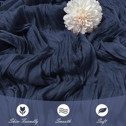 15 Pack Navy Blue Cheesecloth Table Runner 17 x 108 inch Cheese Cloth Table - Image 5