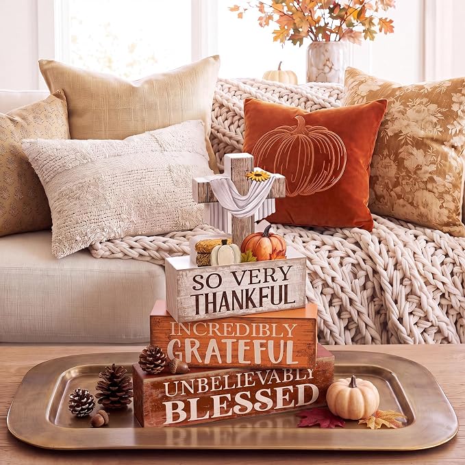 Moucuny 4 Pcs Fall Table Decoration - Image 4