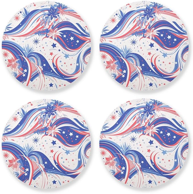 4th July American Independence Day Coaster by KLL