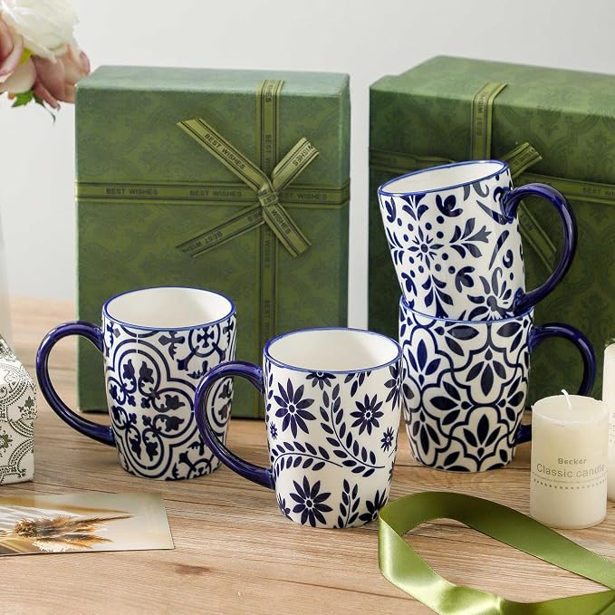 HASENSE 15OZ Coffee Mugs, Ceramic Coffee Mugs Set of 4 - Image 7