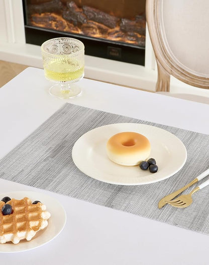Leetaltree Lightsteel Black Placemats Set of 8 - Image 8