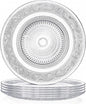 Elsjoy 6 Pack 10 Inch Large Glass Dinner Plate by Elsjoy