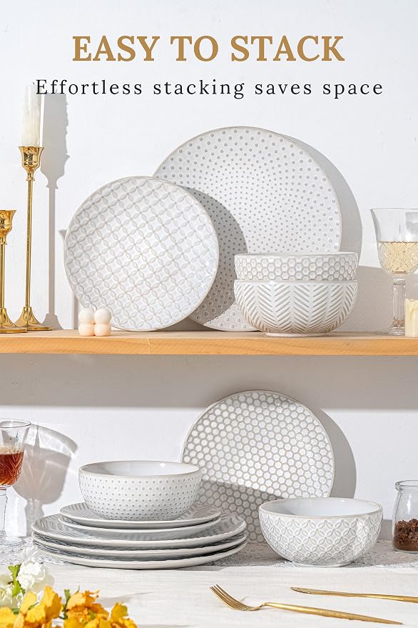 36-Piece Dinnerware Set for 12, Transform Your Table - Image 4