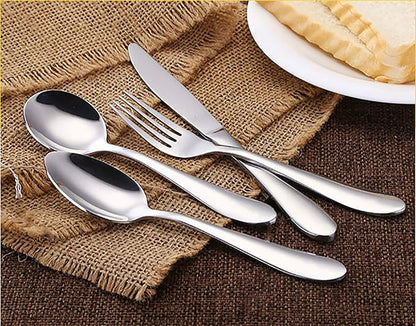VANRA 4-Piece Children Spoons Round Stainless Steel Kids Dinner Spoons Child - Image 6