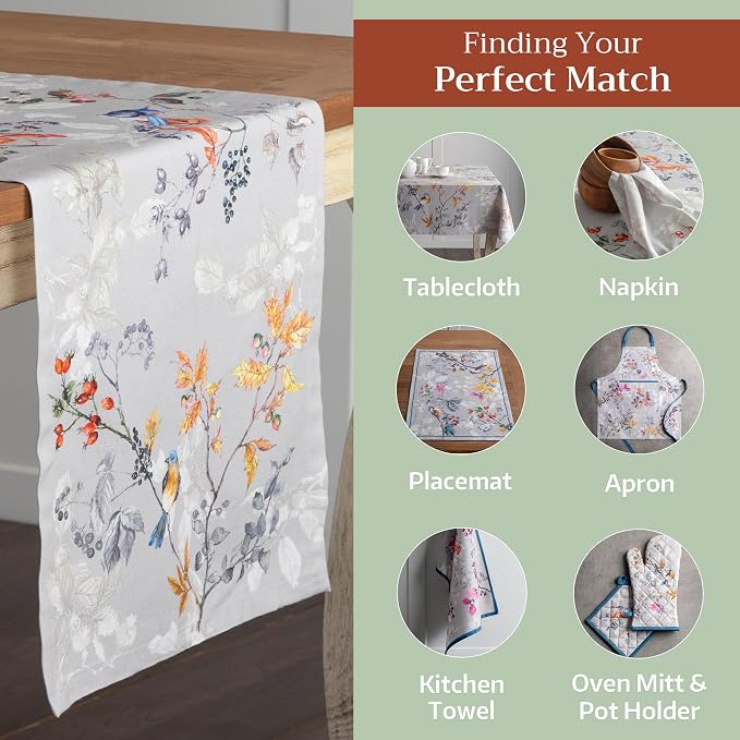 Maison d' Hermine Table Runner 100% Cotton 14.50" x 108" | Table Runners 108 - Image 5