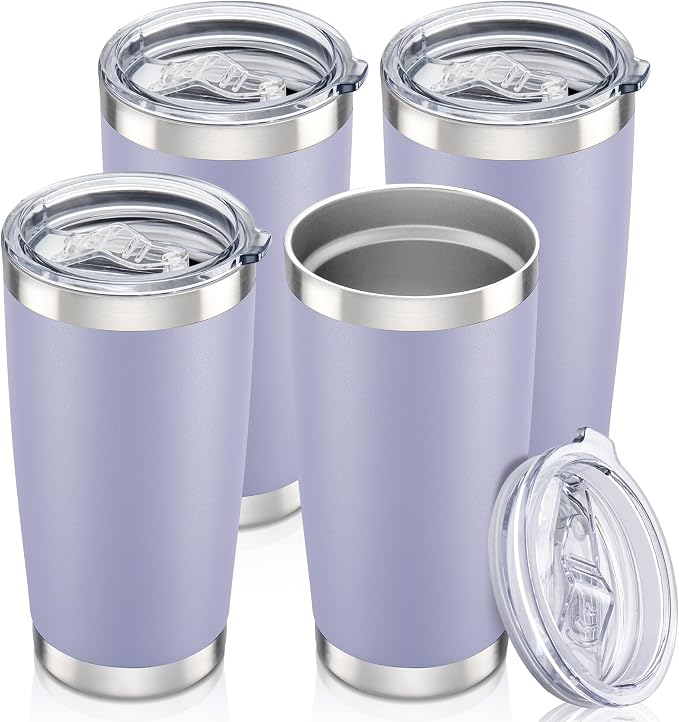 20 oz Tumbler with Lid Stainless Steel Insulated Tumblers Bulk Cups Mug | by Orebigo