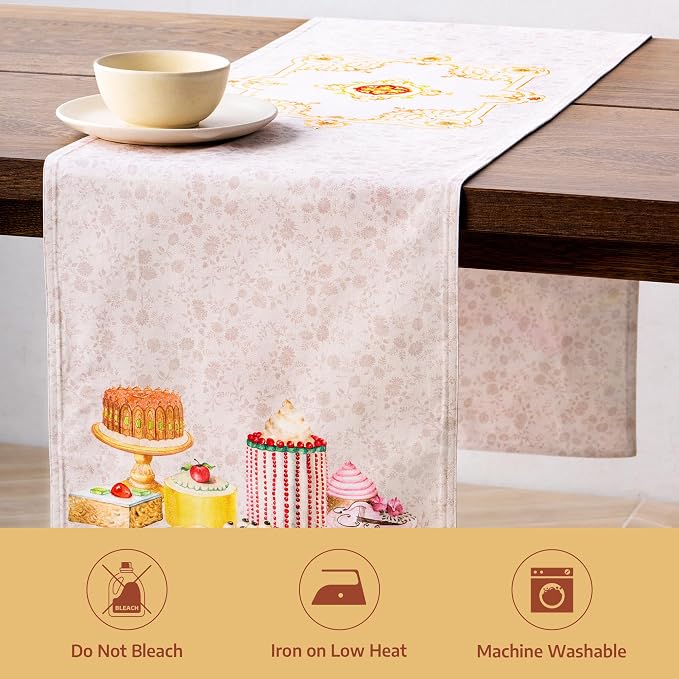 Maison d' Hermine Table Runner 100% Combed Cotton 14.5"x72" | Table Runners 72 - Image 8