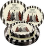 24Pack Christmas Plastic Plates by WDF