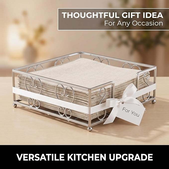 Flat Napkin Holder for Table, Dinner Napkins & Everyday Use - Image 8