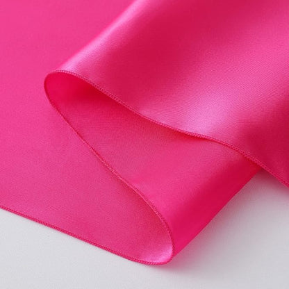 Horbaunal 24 Pack Hot Pink Satin Table Runner 12 x 108 Inch | Smooth Table - Image 7