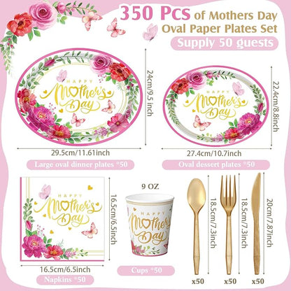 350 Pcs Happy Mother's Day Party Decorations - Image 4