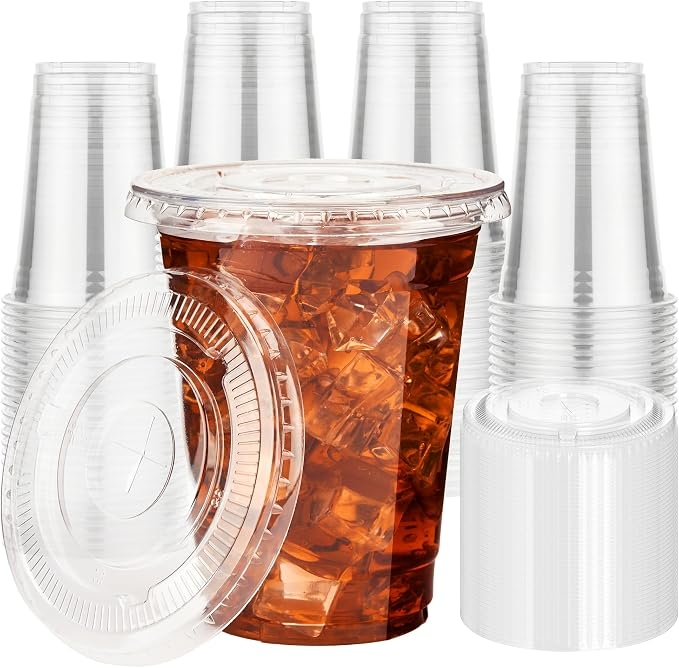 YEEHAW 16 oz 50 Pack Clear Plastic Cups by YEEHAW
