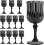 7OZ Plastic Wine Glasses, Reusable Vintage Goblets Unbreakable Drinking Glasses by Unknown