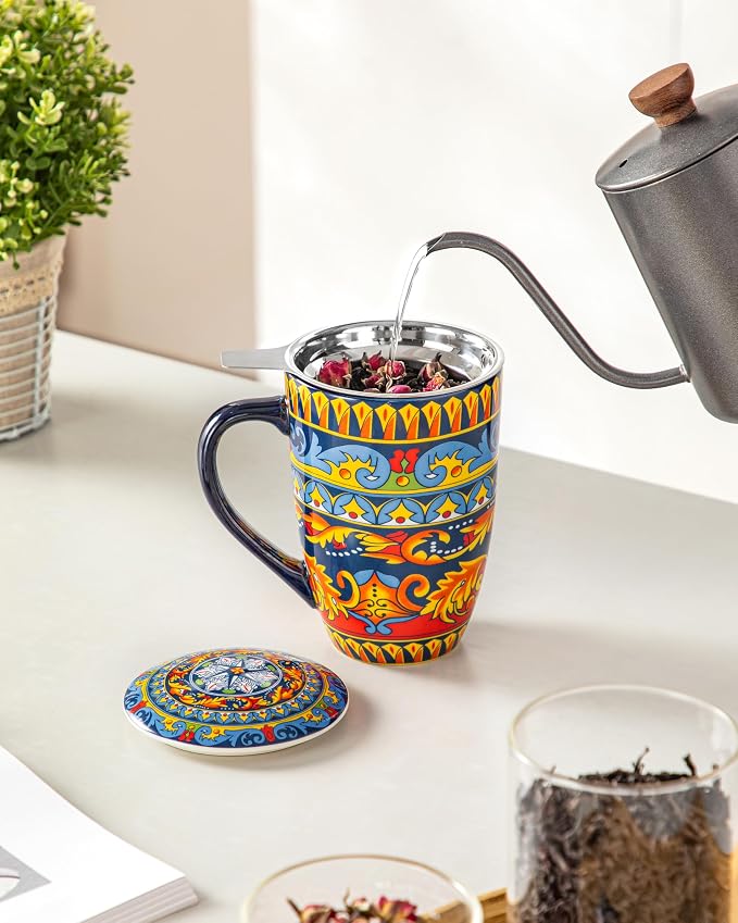 vancasso 18 Oz Tea Infuser Mug - Image 8