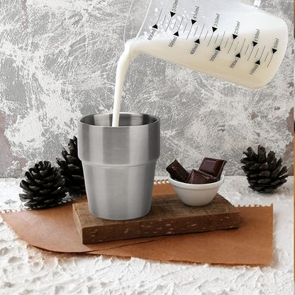 Beasea Stainless Steel Insulated Cup, 10 oz Stackable Stainless Steel Cups Set - Image 7