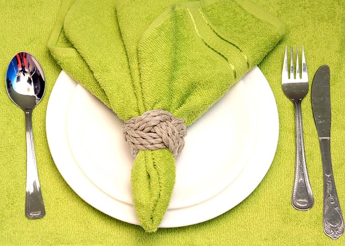ALPHA Living HOME Woven Napkin Rings Set of 6 - Image 9