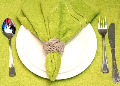ALPHA Living HOME Woven Napkin Rings Set of 6 - Image 9