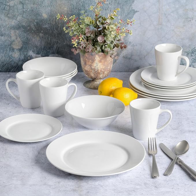 Gibson Home Amelia Court Porcelain Chip and Scratch Resistant Dinnerware Set - Image 5