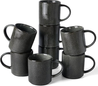 famiware Coffee Mug Set for 8, Star 16 oz Catering Mugs Cup Set by Famiware