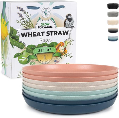 Grow Forward Premium Wheat Straw Plates by GrowForward