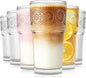 SoulTimes 20oz Drinking Glasses Set of 6, Large Thick Glass Cups Vintage by SoulTimes