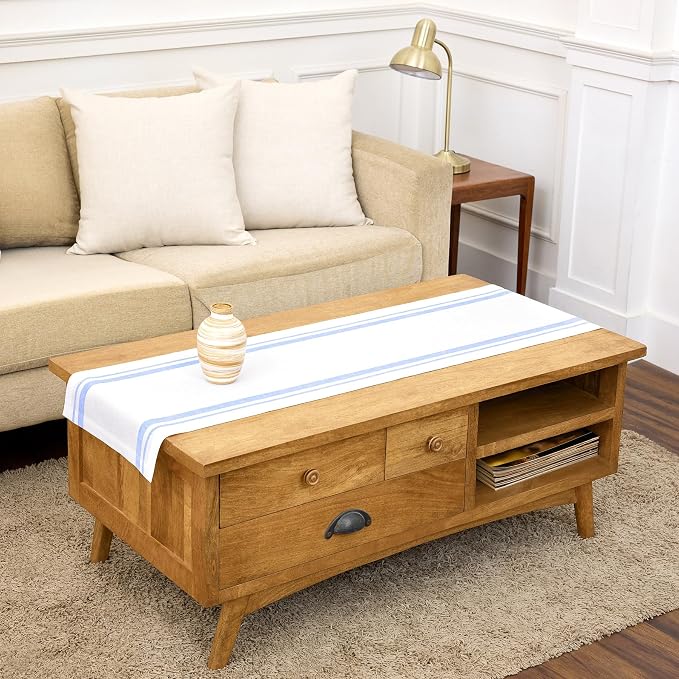 Solino Home 100% Pure Linen Table Runner, 14 x 60 in by SolinoHome