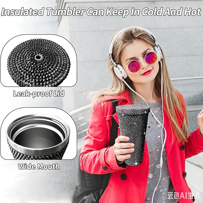 26oz Bling Rhinestone Tumbler - Image 3
