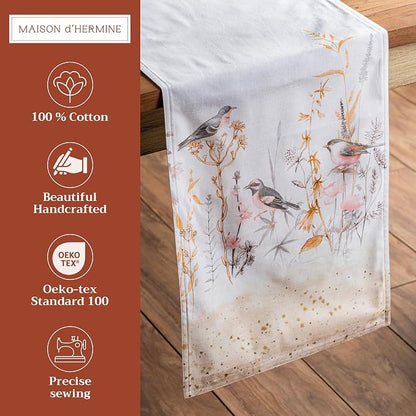 Maison d' Hermine Table Runner 100% Cotton 14.50" x 108" | Table Runners 108 - Image 2