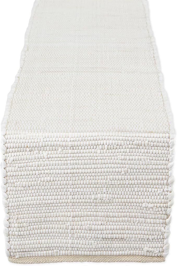 DII Handmade Chindi Tabletop, Reversible and Machine Washable, Table Runner by DII