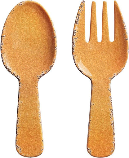 UPware Crackle Melamine Salad Servers, Serving Utensil Set, Includes Serving by UPware