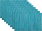 SHACOS Placemats Set of 8 Woven Vinyl Place Mats by SHACOS