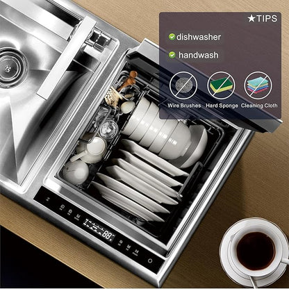 Silverware Set, 20-Piece Flatware Cutlery Set Service for 4, Heavy Duty Titanium Coating Modern Design, 18/0 Stainless Steel Utensils, Dishwasher Safe