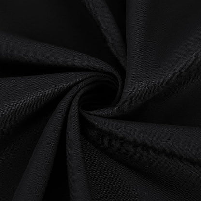 Fitable 6 Pack Black Round Table Clothes - 70 Inches in Diameter - Stain Resistant and Washable Tablecloths, Polyester Fabric Table Covers for Wedding, Party, Banquet, Gathering