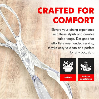 Chef Craft Premium Salad Scissor Tongs, 11.25 inch - Image 3