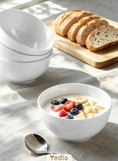 Small Bowls Set, 10 oz Porcelain Bowls of 8 | Ceramic, - Image 2
