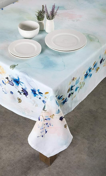 Maison d' Hermine Table Cloth Rectangle Table 100% Cotton 70 x 90 Inches Tablecloth Reusable Decorative for Dining Room Farmhouse Home Valentines Day Decorations Spring Summer - Lazy Summer Days