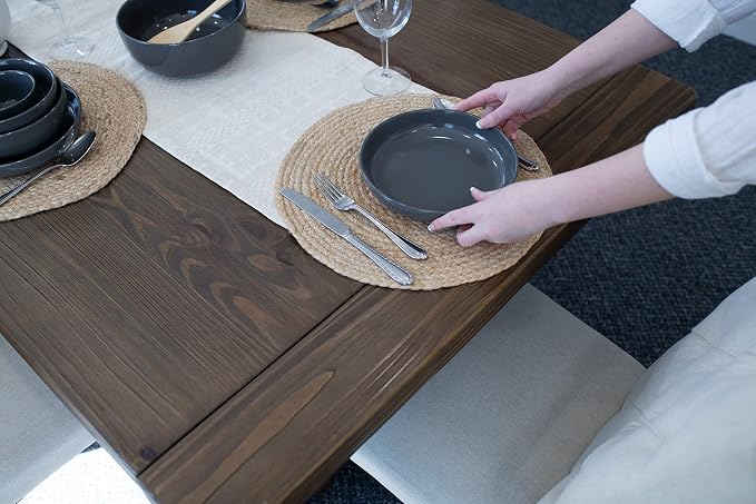 Elanze Designs Bistro Glossy Ceramic 8.5 inch Shallow Pasta Dinner Bowls Set of - Image 6