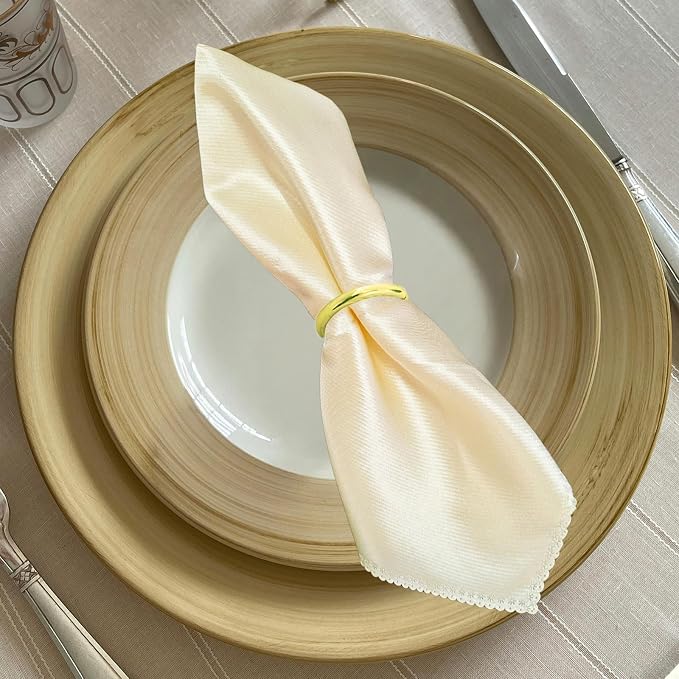 40 Pcs Gold Napkin Rings - Image 3