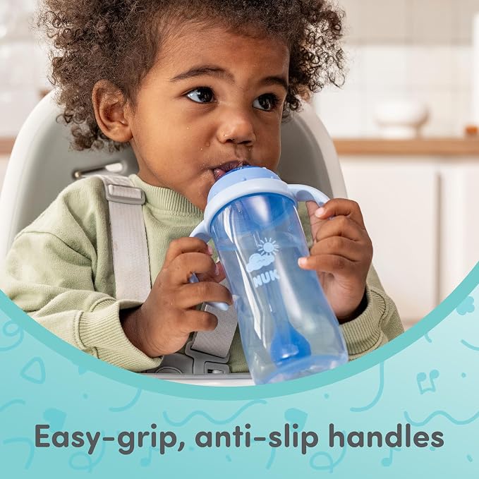 NUK First Choice Ms. Rachel Learner Straw Sippy Cup, 10 oz. Baby and Toddler Cup - Image 4