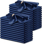 P Pothuiny 24 Pcs Navy Blue Satin Napkins 17 x 17 Inch, Satin Cloth Napkins | by P+Pothuiny