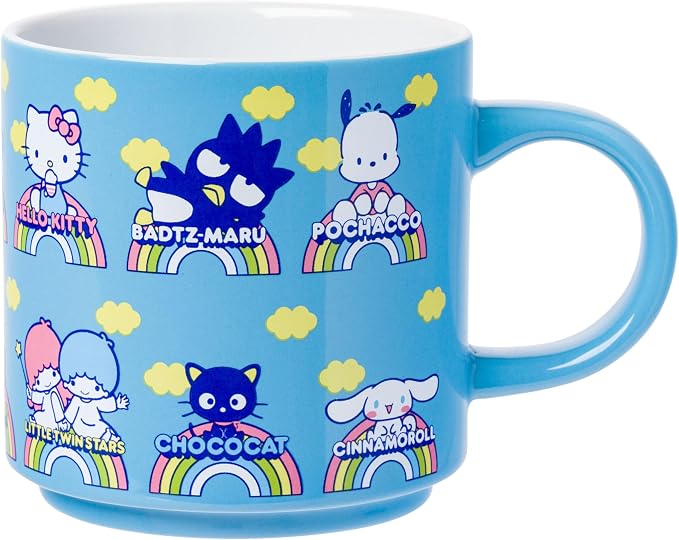 Silver Buffalo Sanrio Hello Kitty and Friends, Stackable Ceramic Mug, 13oz | by SilverBuffalo