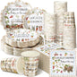 250 Pcs Locally Grown Babyshower Disposable Paper Plates and Napkins | by Newtay