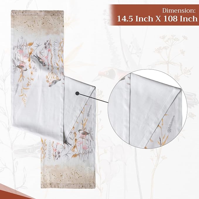 Maison d' Hermine Table Runner 100% Cotton 14.50" x 108" | Table Runners 108 - Image 4