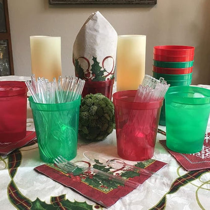 Rolling Sands 16 oz. Reusable Plastic Stadium Cups, 8 Pack, Made in USA - Image 6