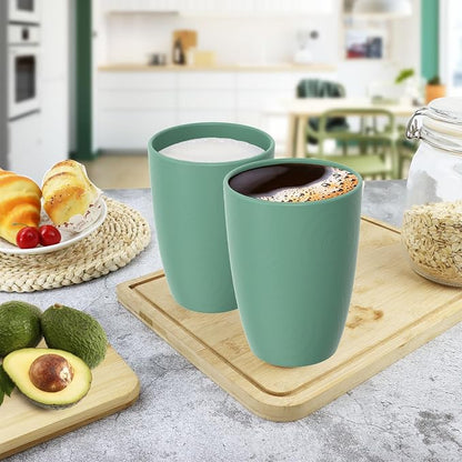 16 OZ Drinking Cups, Wheat Straw Cups Set of 6 - Image 7